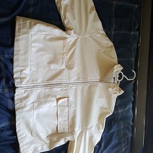 Tan/white jacket,size small
